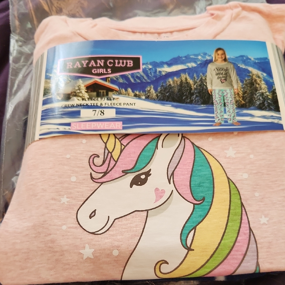 Pink Unicorn Pajama Set